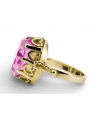 Ring Amethyst 14 Karat Gelbgold Vintage Stil vrc134y
